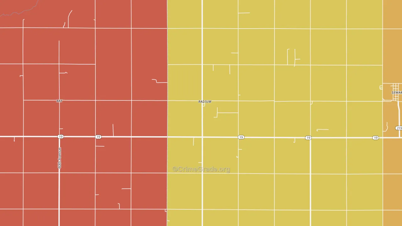 Radium, KS Map of Assault Rates