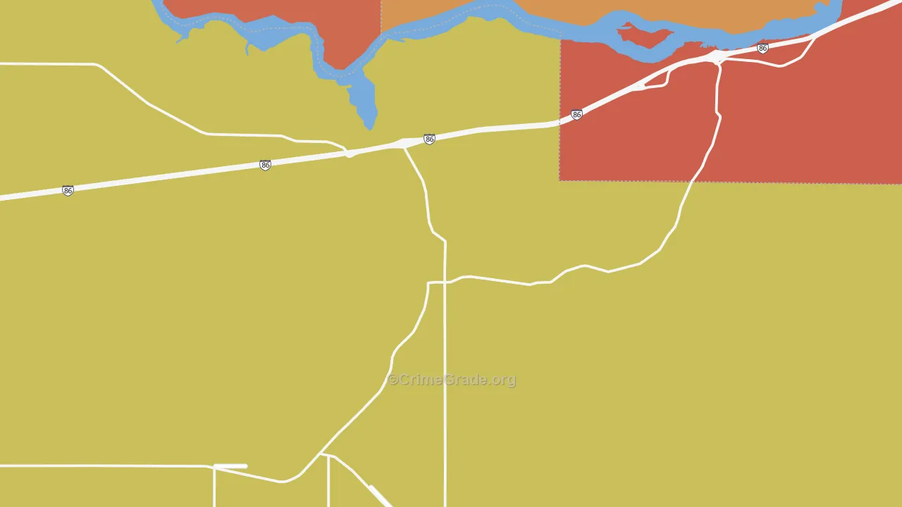 Raft River, ID Map of Assault Rates
