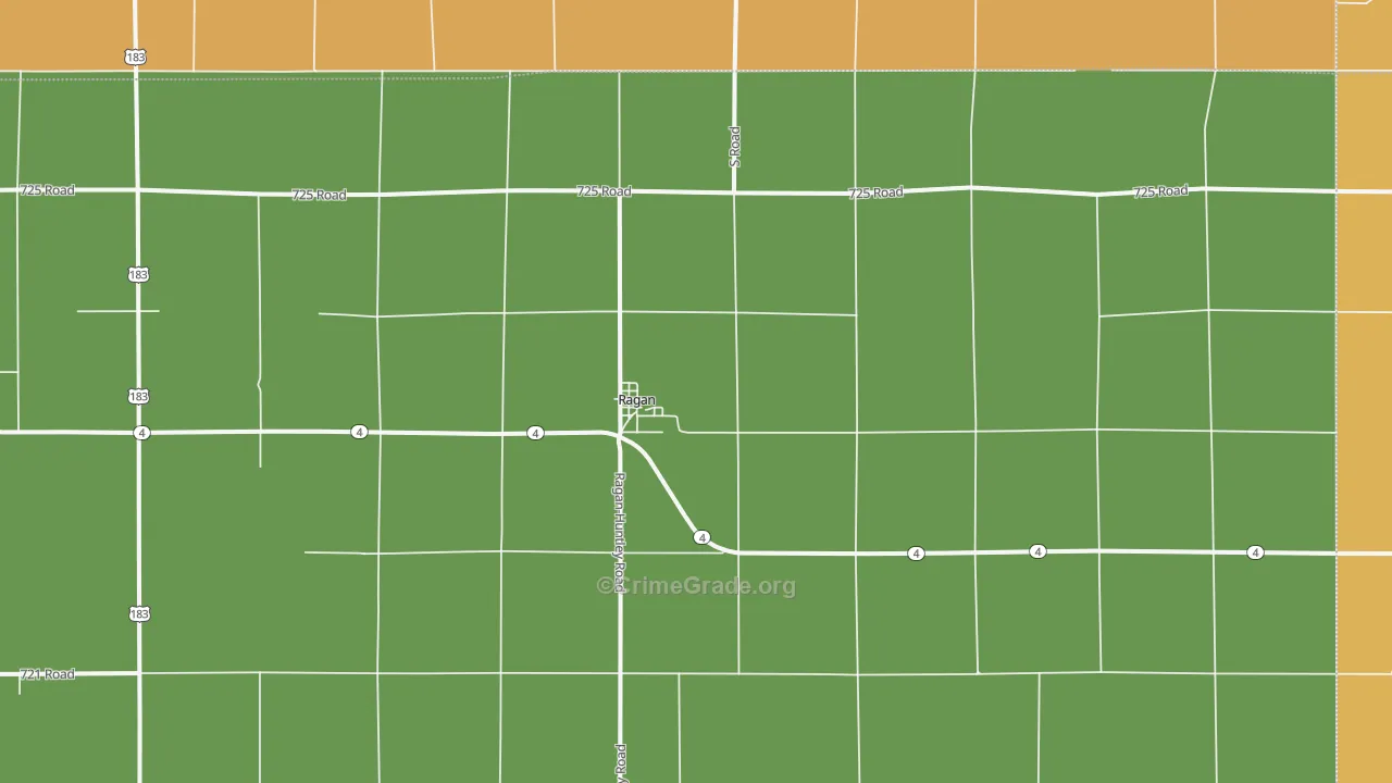 Ragan, NE Map of Assault Rates