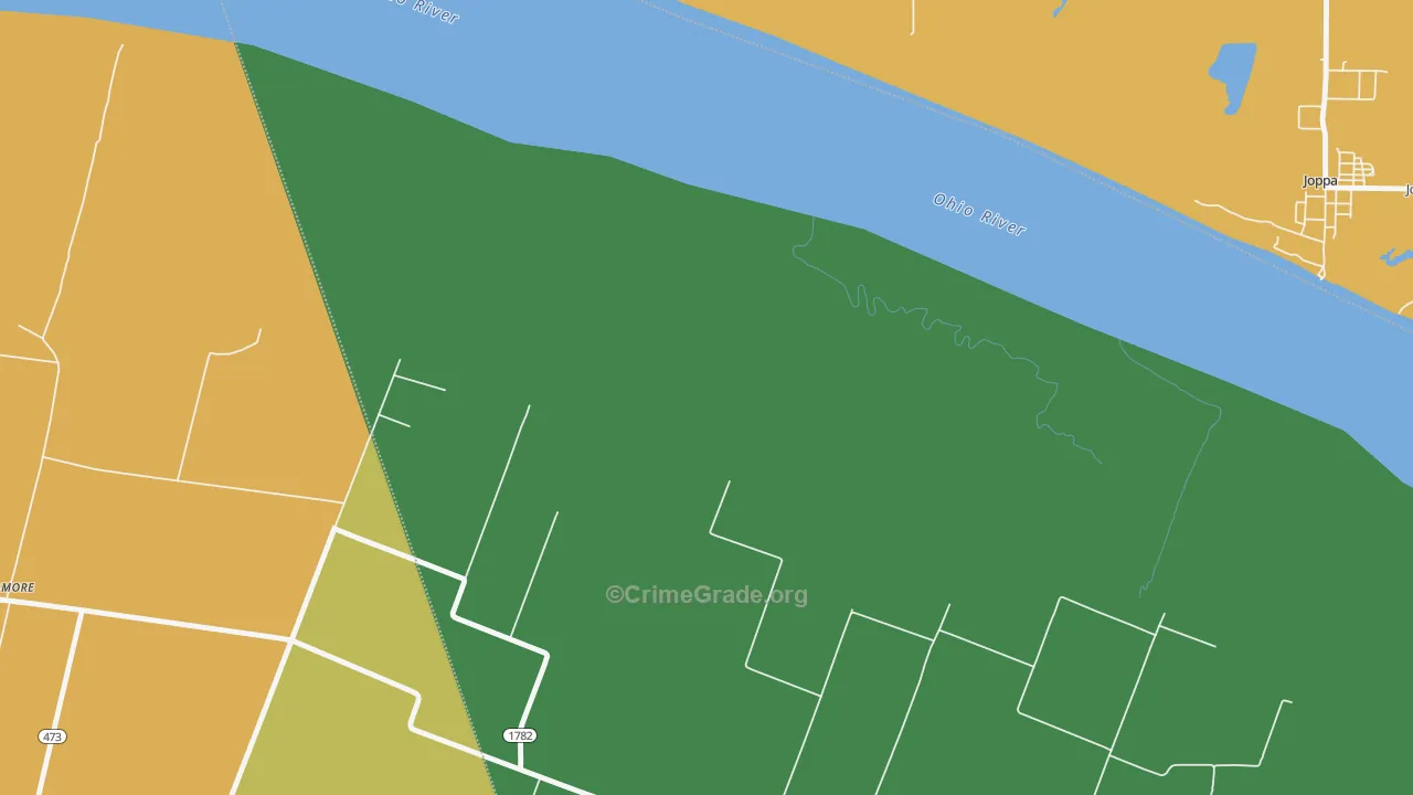 Ragland, KY Map of Assault Rates