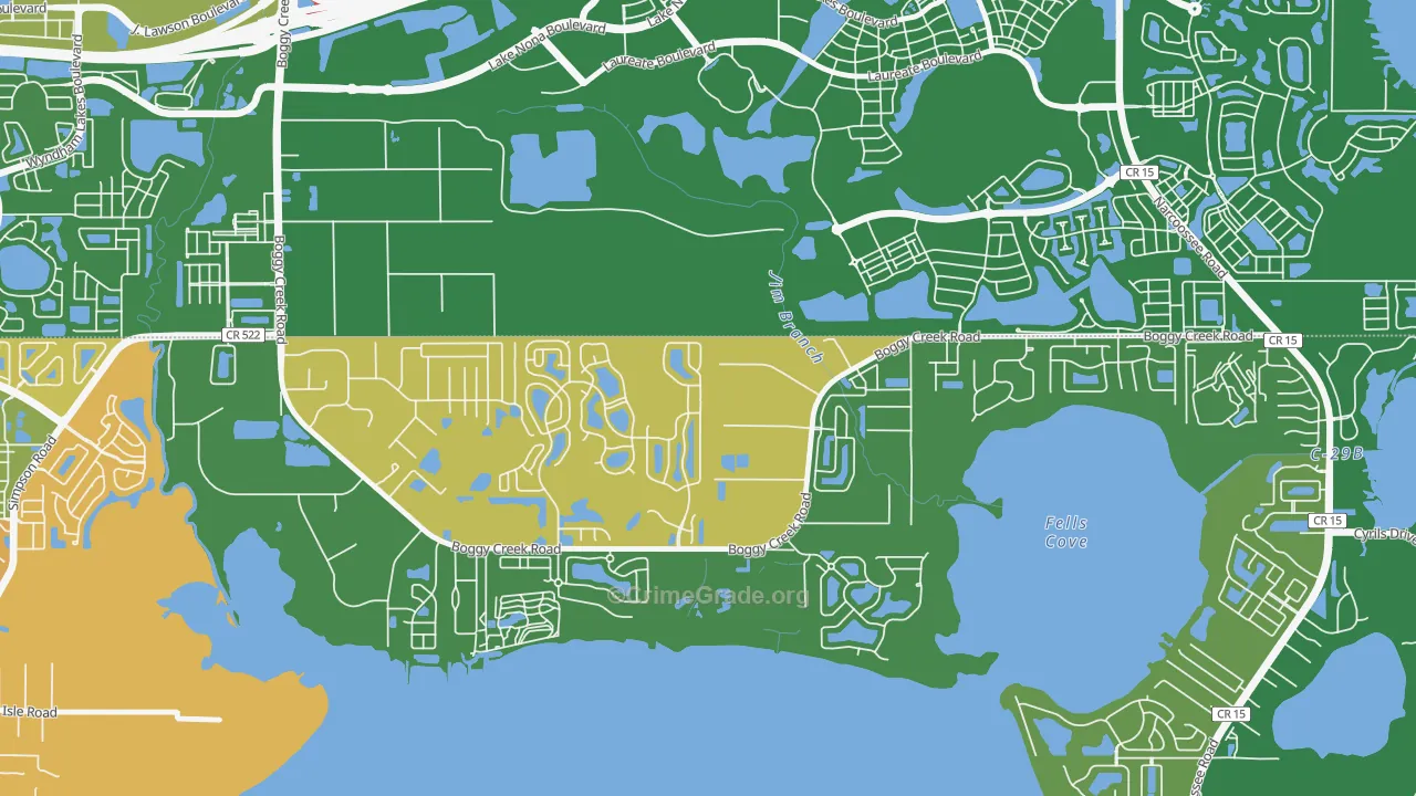Raintree, Kissimmee, FL Map of Assault Rates