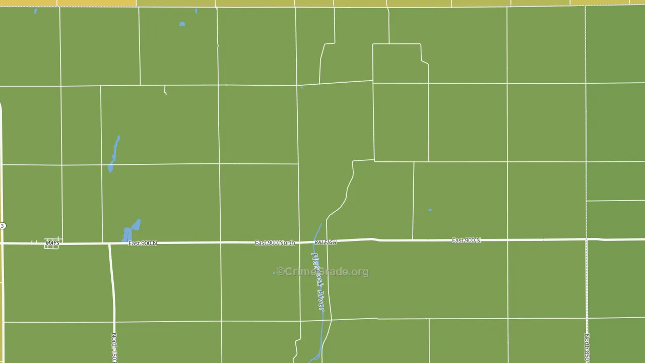 Raleigh, IN Map of Assault Rates