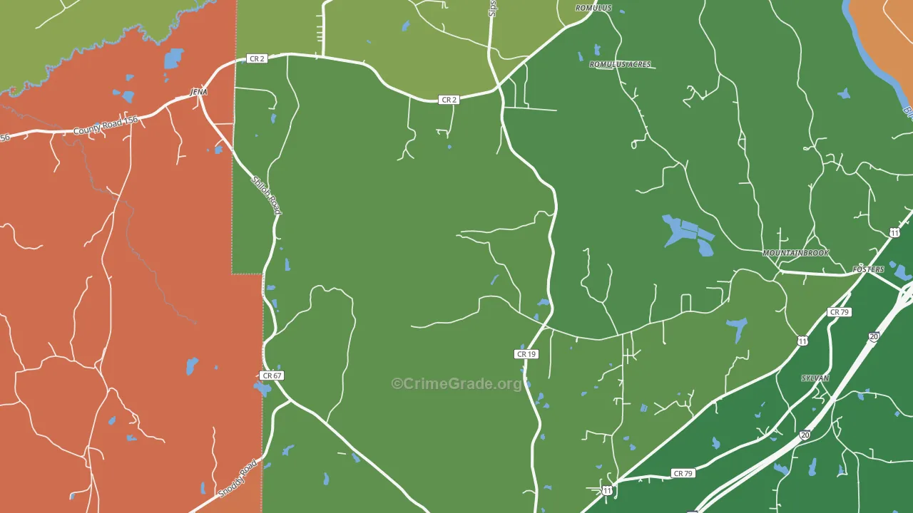Ralph, AL Map of Assault Rates