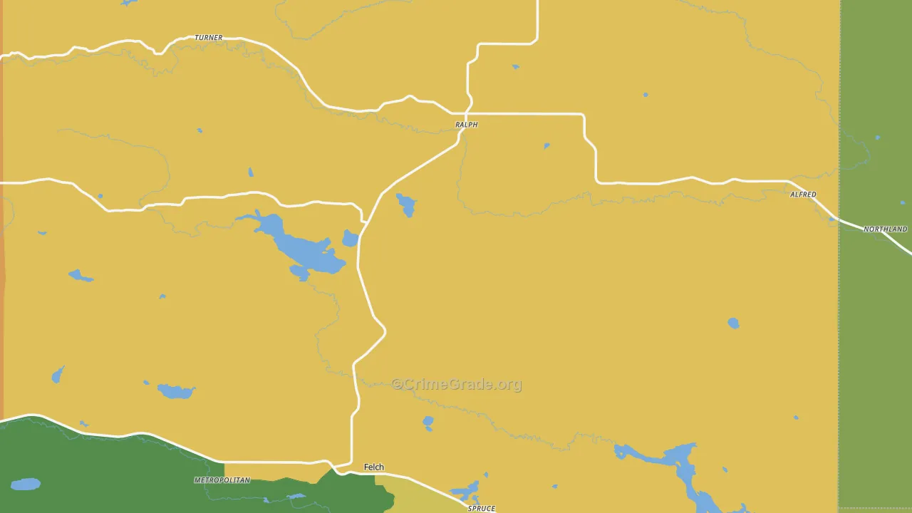 Ralph, MI Map of Assault Rates