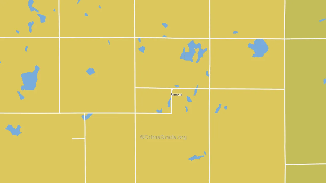 Ramona, SD Map of Assault Rates