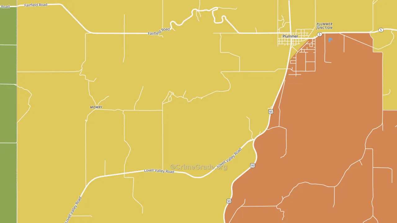 Ramsdell, ID Map of Assault Rates