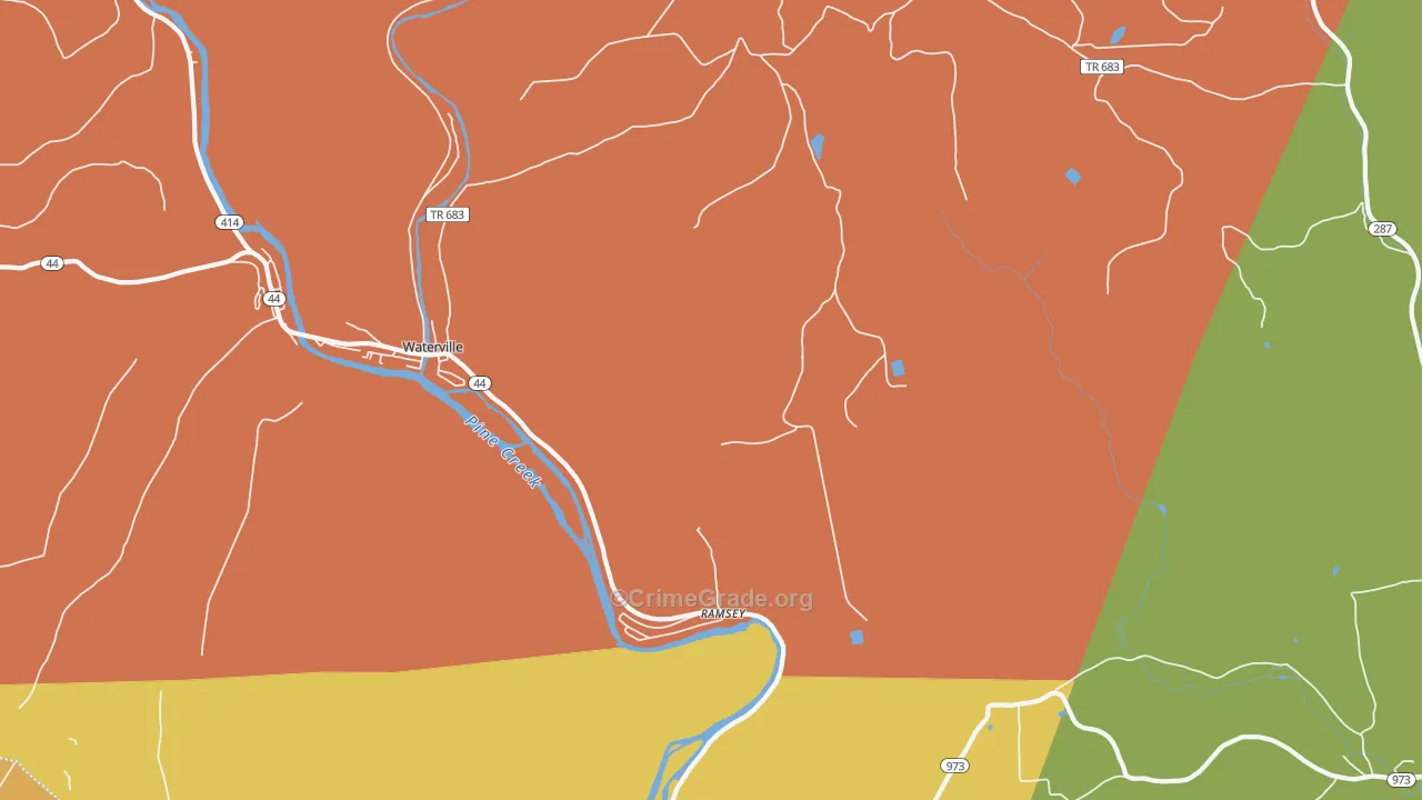 Ramsey, PA Map of Assault Rates