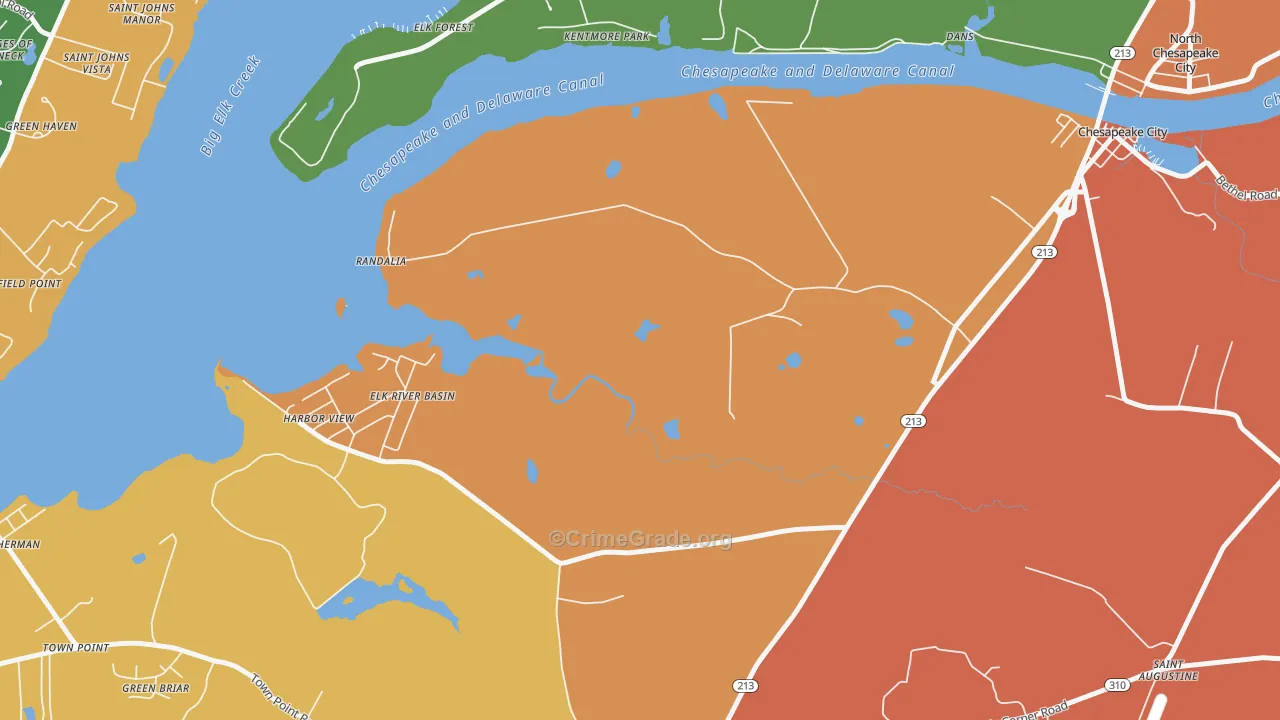 Randalia, MD Map of Assault Rates