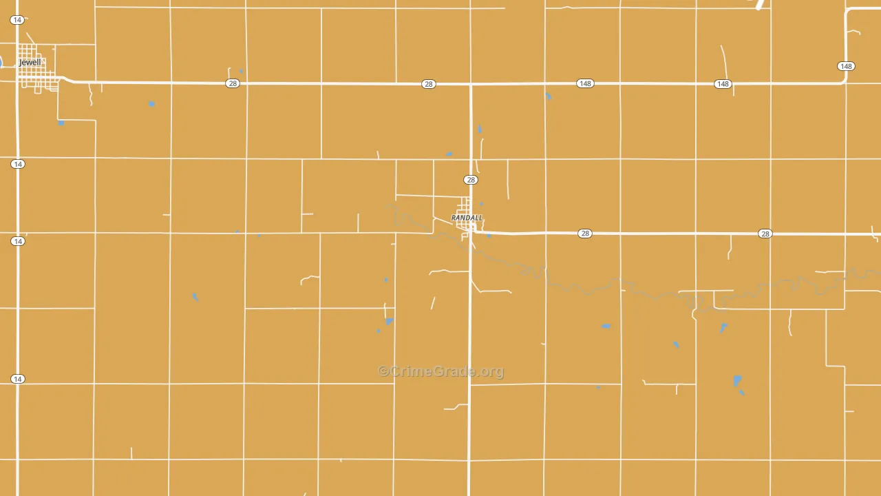 Randall, KS Map of Assault Rates