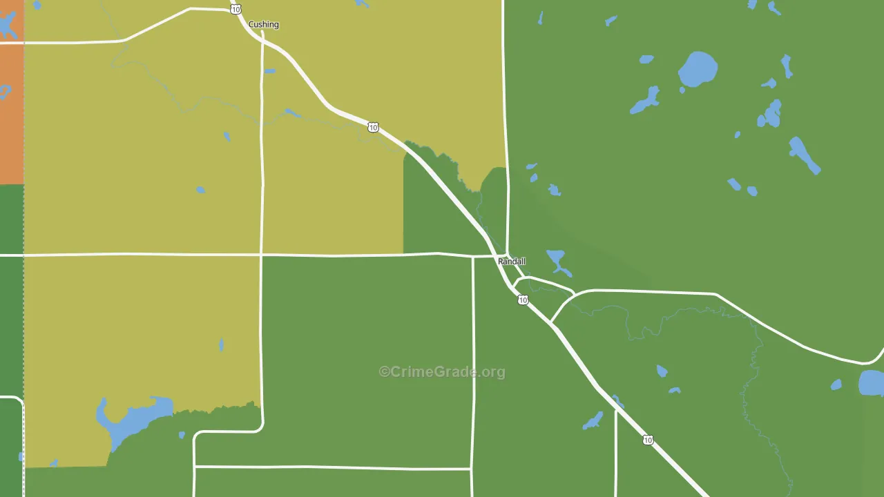 Randall, MN Map of Assault Rates