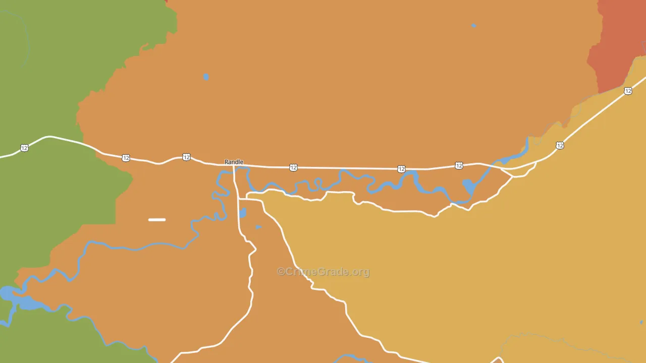 Randle, WA Map of Assault Rates