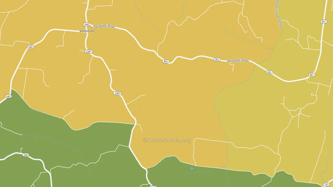 Randolph, KY Map of Assault Rates