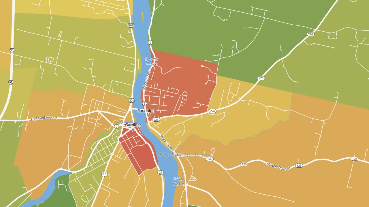 Randolph, ME Map of Assault Rates