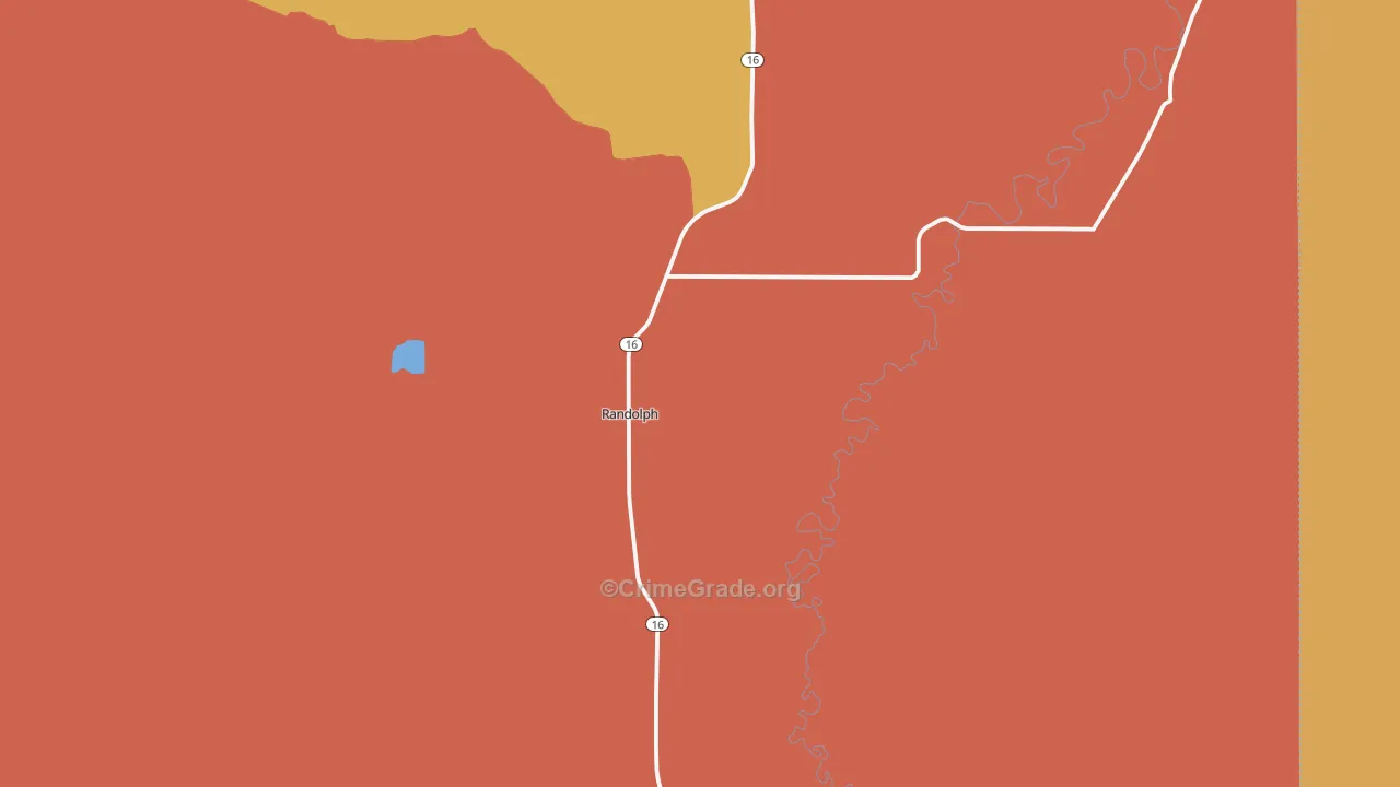 Randolph, UT Map of Assault Rates