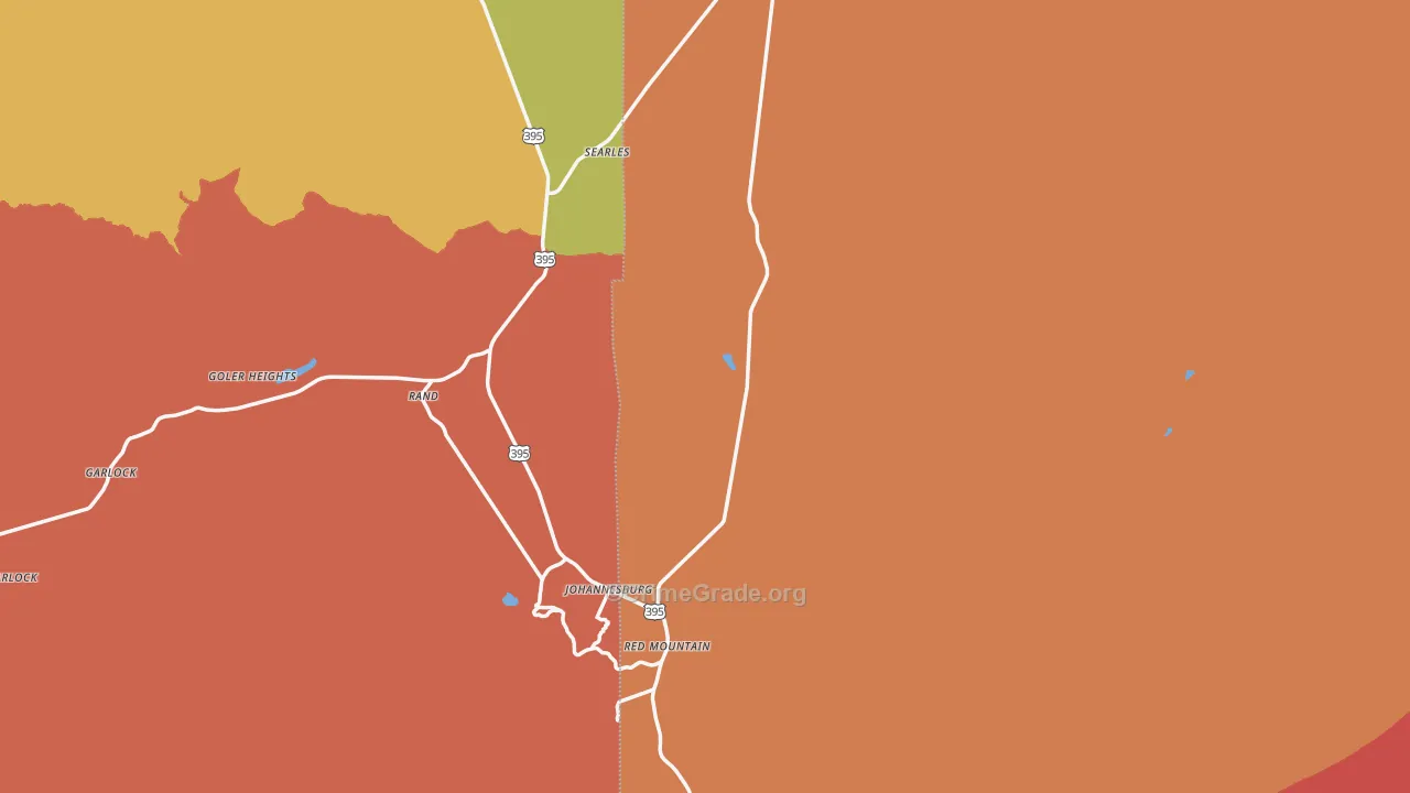 Randsburg, CA Map of Assault Rates