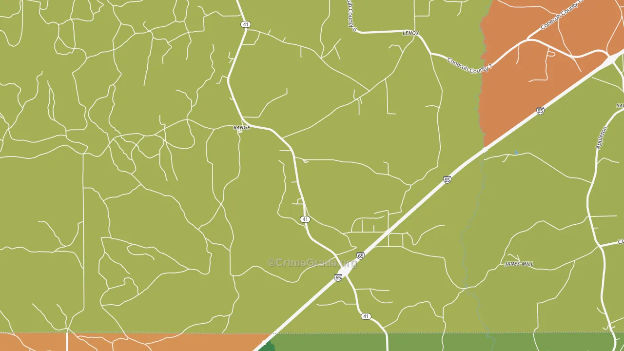 Range, AL Map of Assault Rates