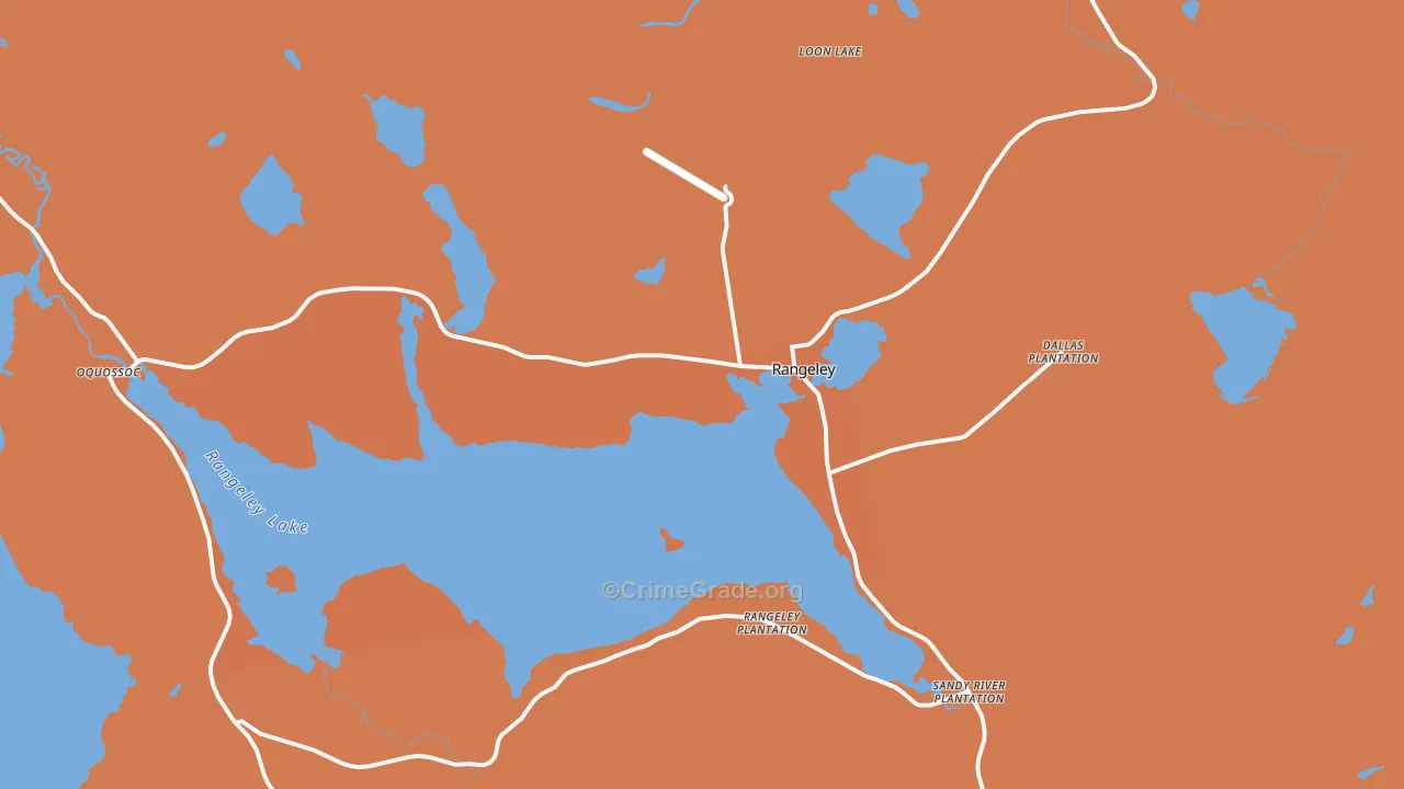 Rangeley, ME Map of Assault Rates