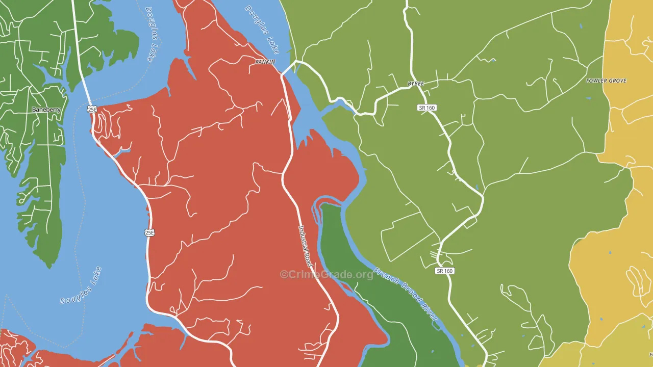 Rankin, TN Map of Assault Rates