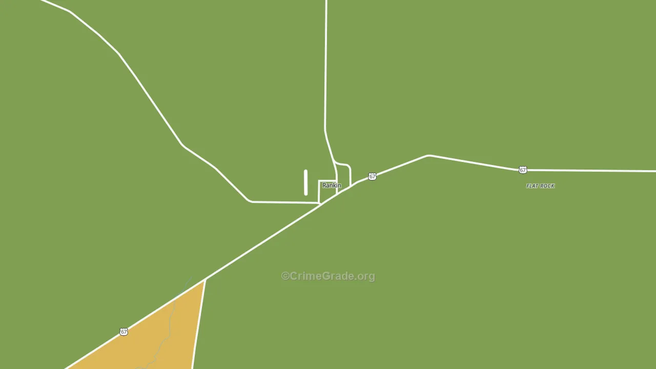 Rankin, TX Map of Assault Rates