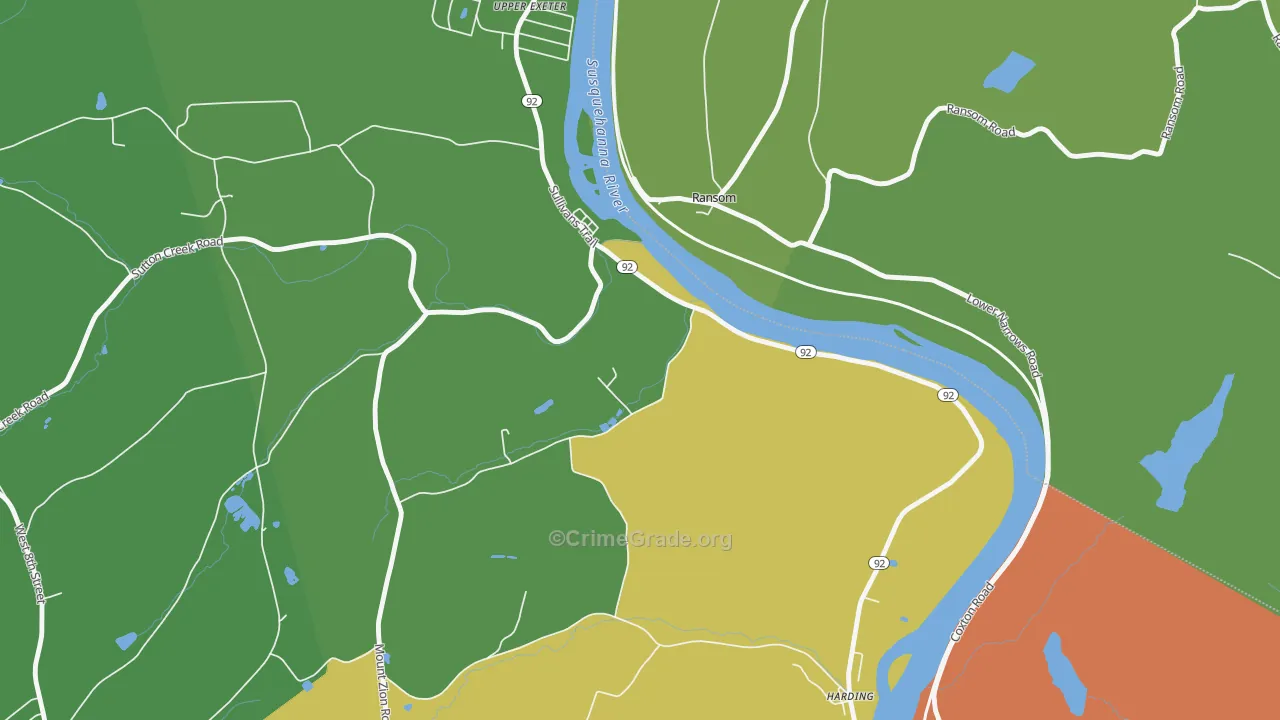 Ransom, PA Map of Assault Rates