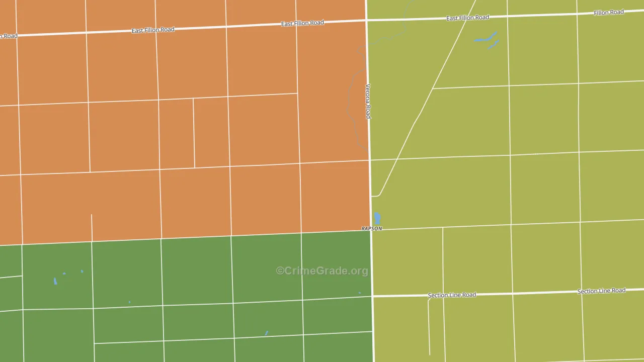 Rapson, MI Map of Assault Rates