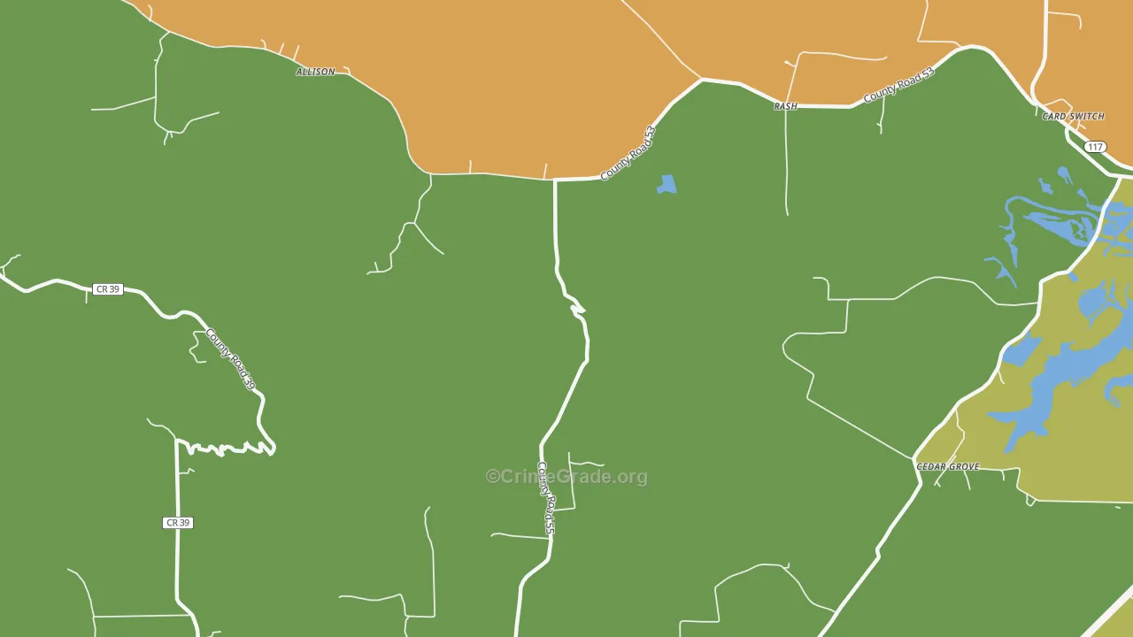 Rash, AL Map of Assault Rates