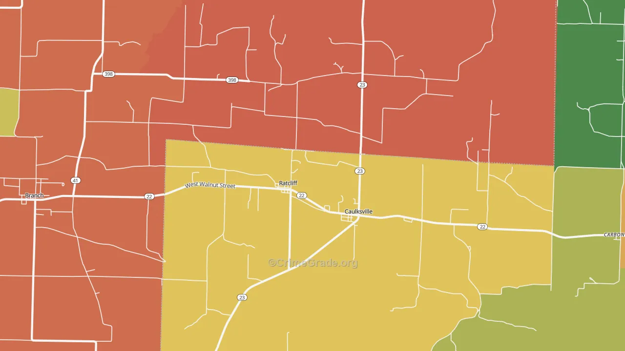 Ratcliff, AR Map of Assault Rates