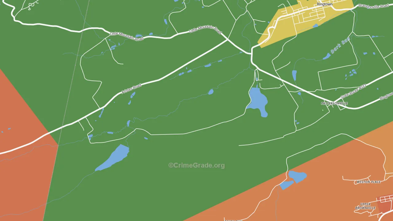 Raven Run, PA Map of Assault Rates