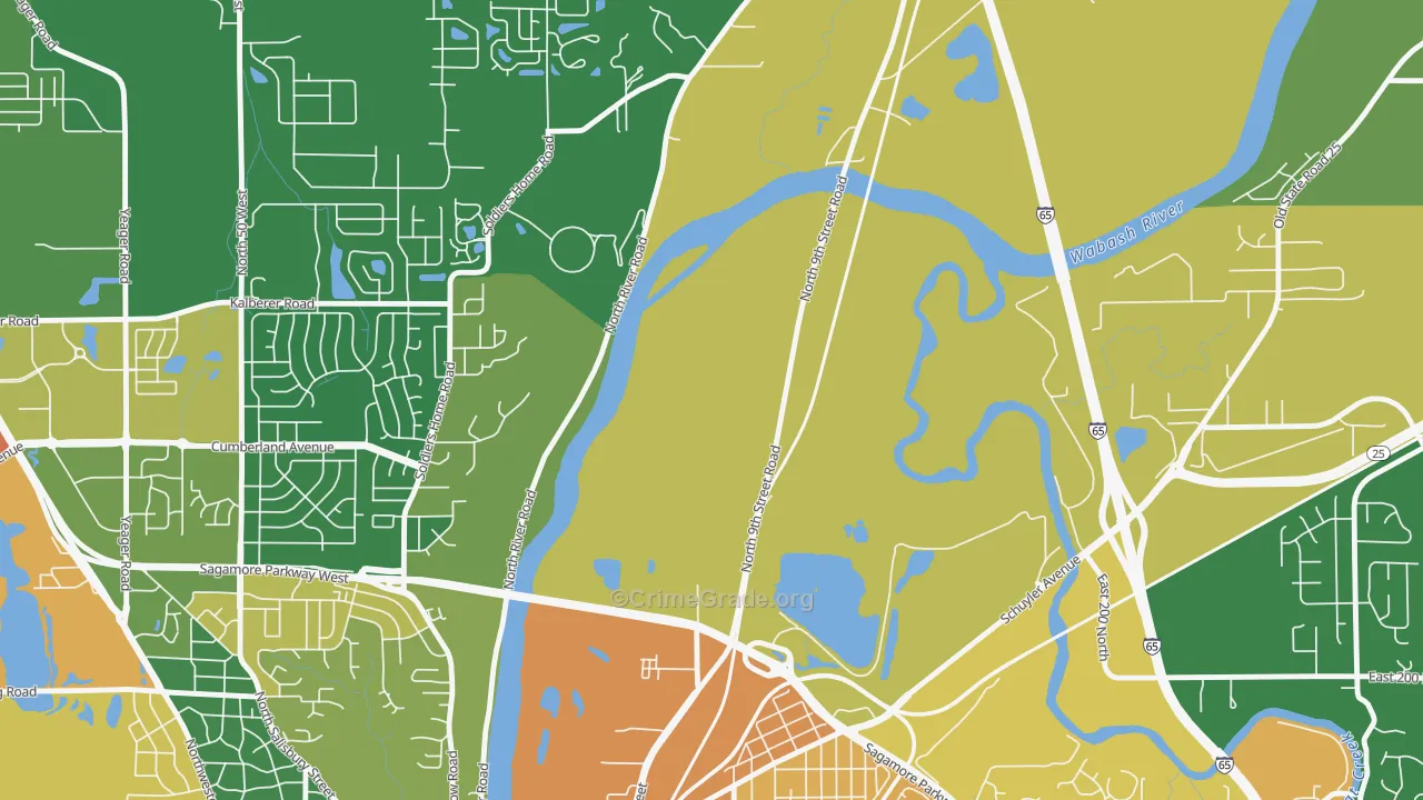Ravinamy, IN Map of Assault Rates