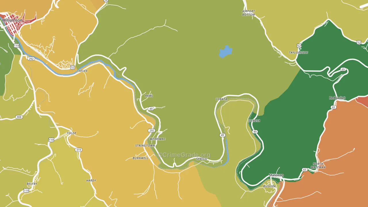 Rawl, WV Map of Assault Rates