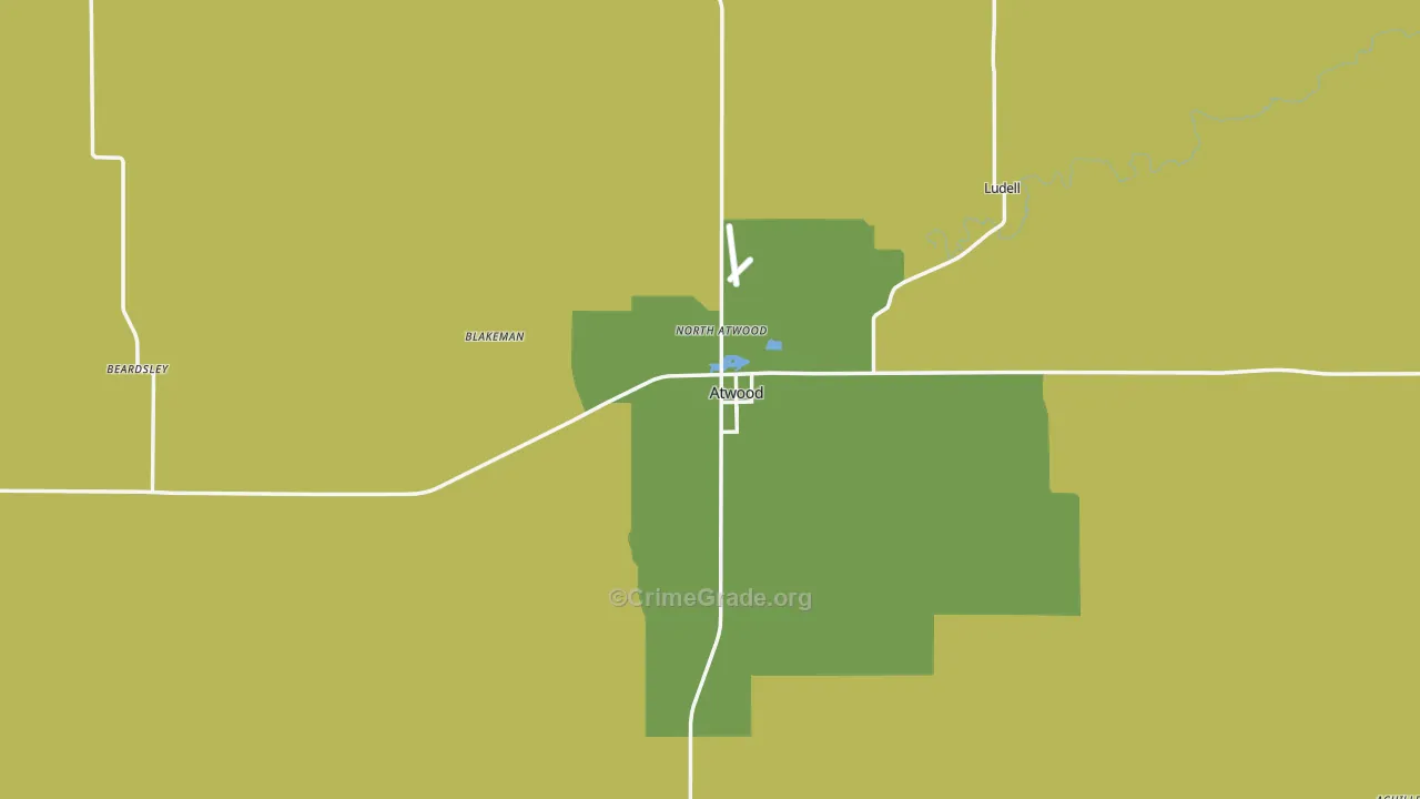 Rawlins County, KS Map of Assault Rates