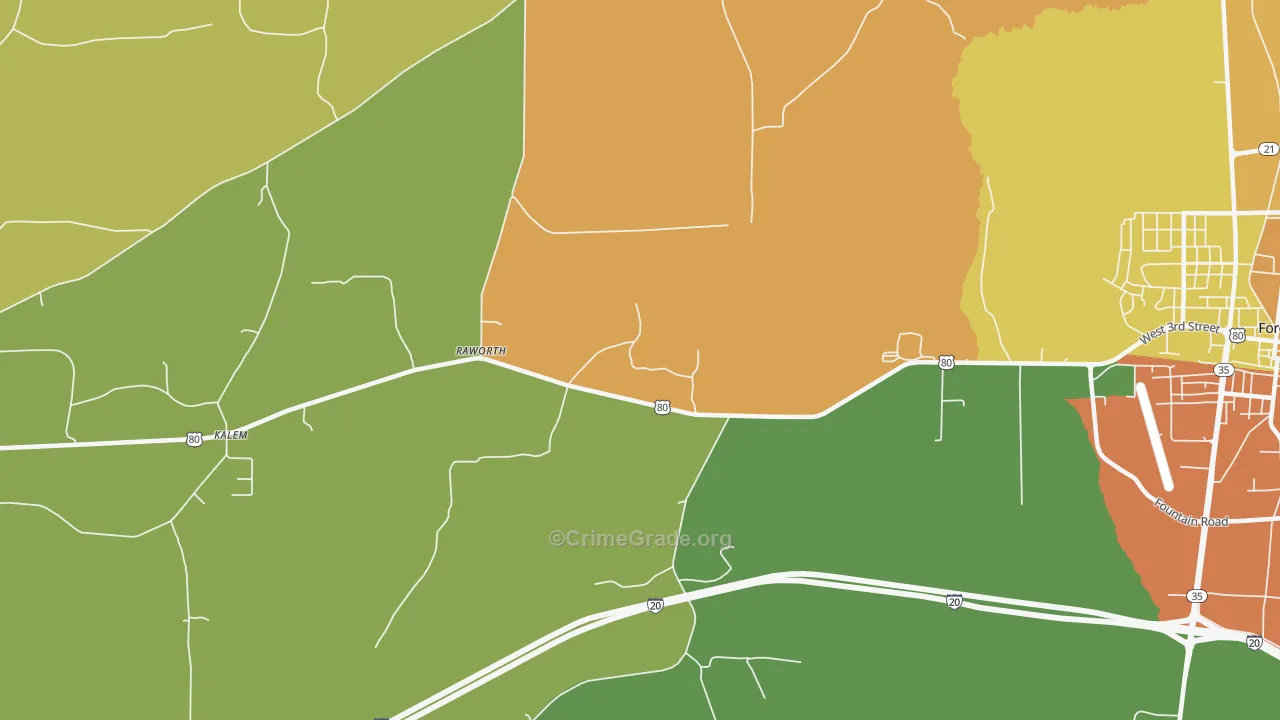 Raworth, MS Map of Assault Rates