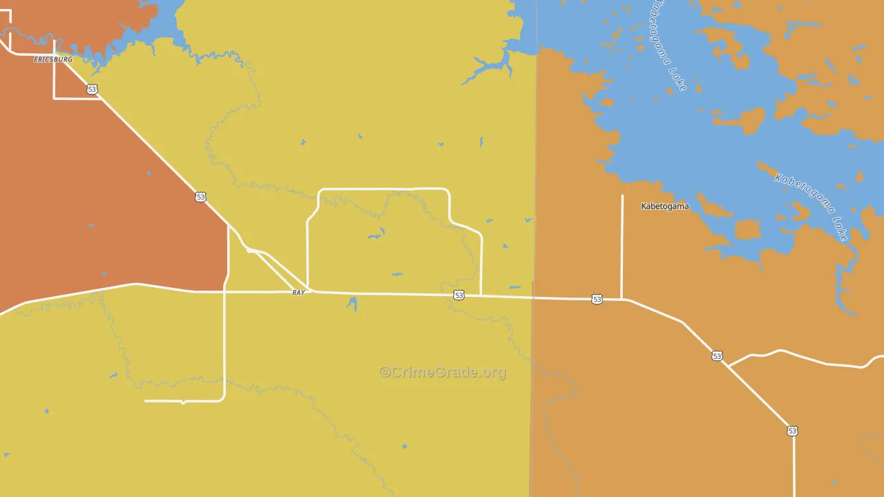 Ray, MN Map of Assault Rates