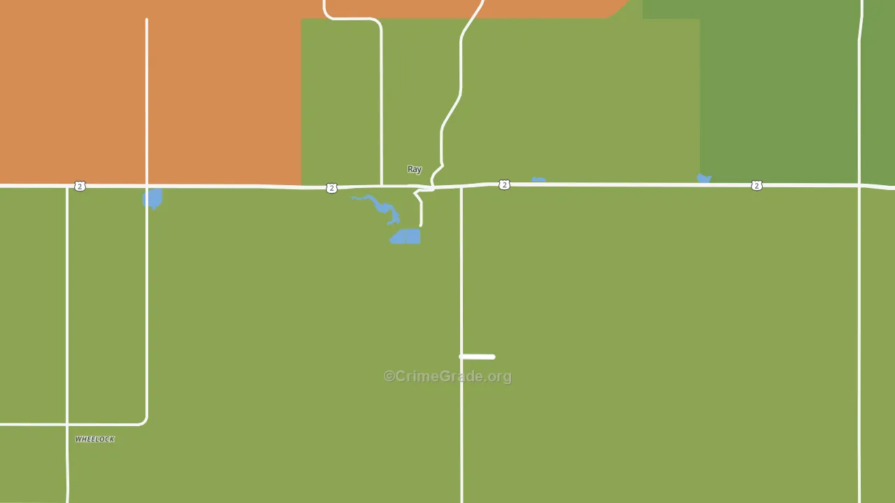 Ray, ND Map of Assault Rates