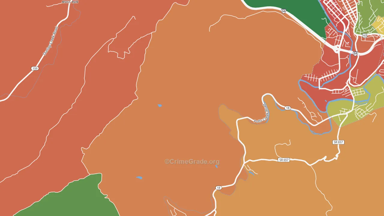 Rayon Terrace, VA Map of Assault Rates