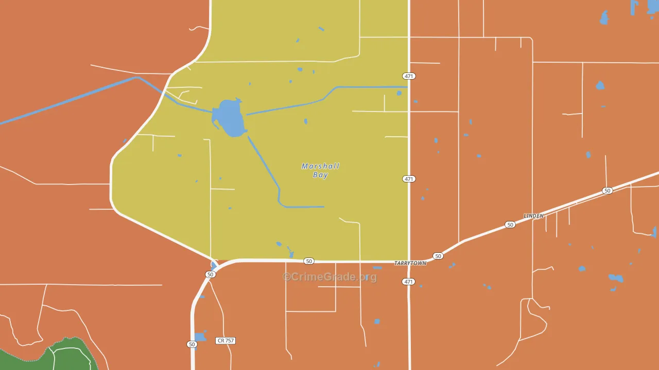 Rdg Mnr Est, FL Map of Assault Rates