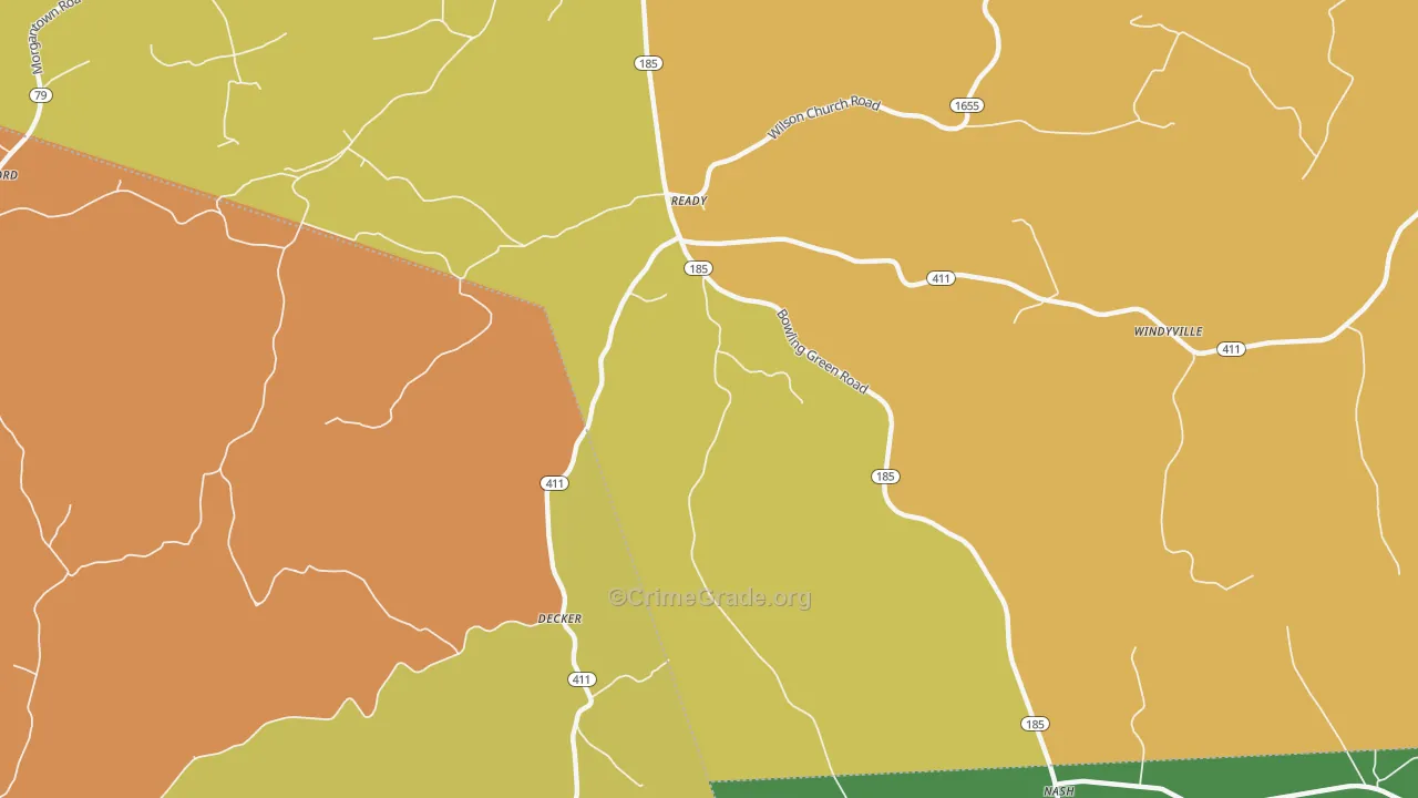 Ready, KY Map of Assault Rates