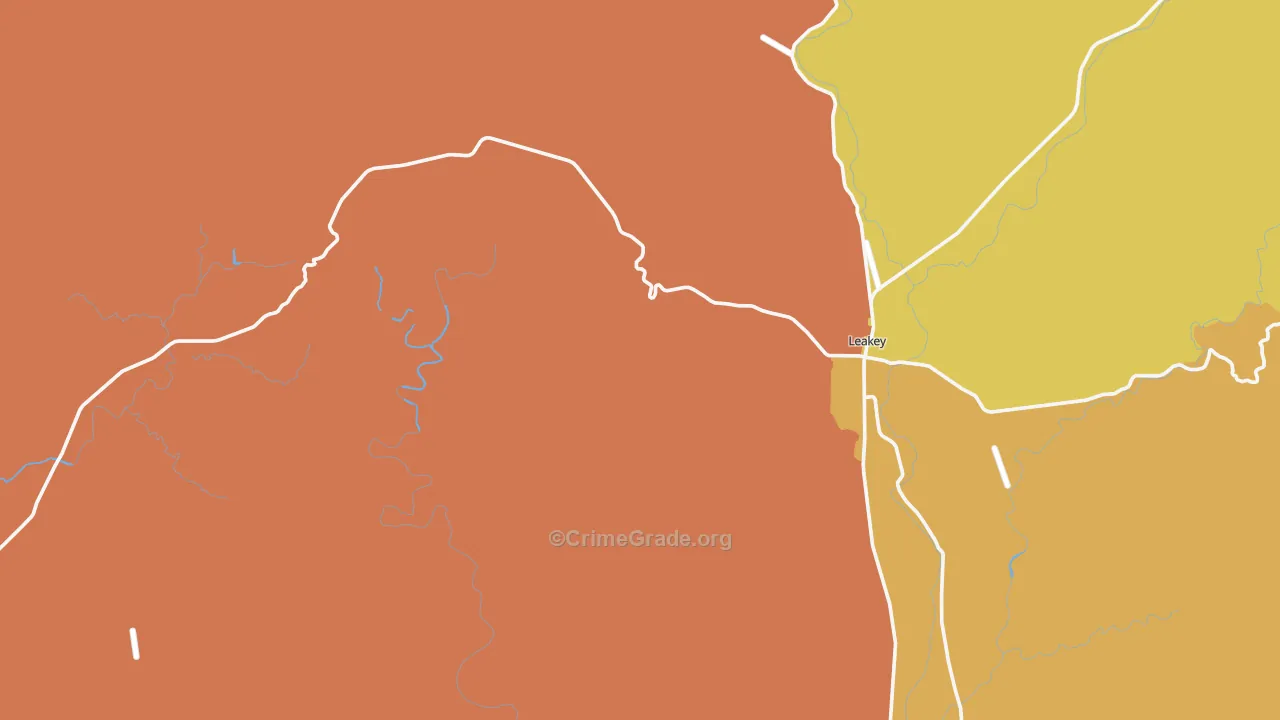 Real County, TX Map of Assault Rates