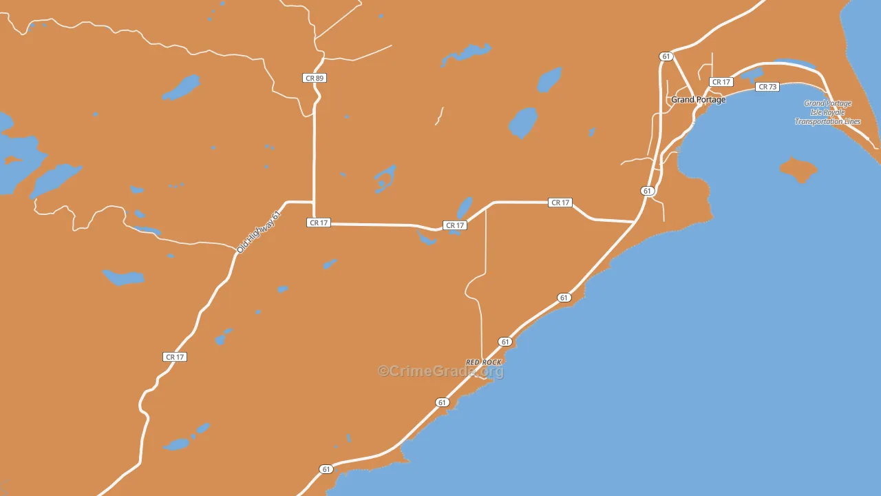 Red Rock, MN Map of Assault Rates