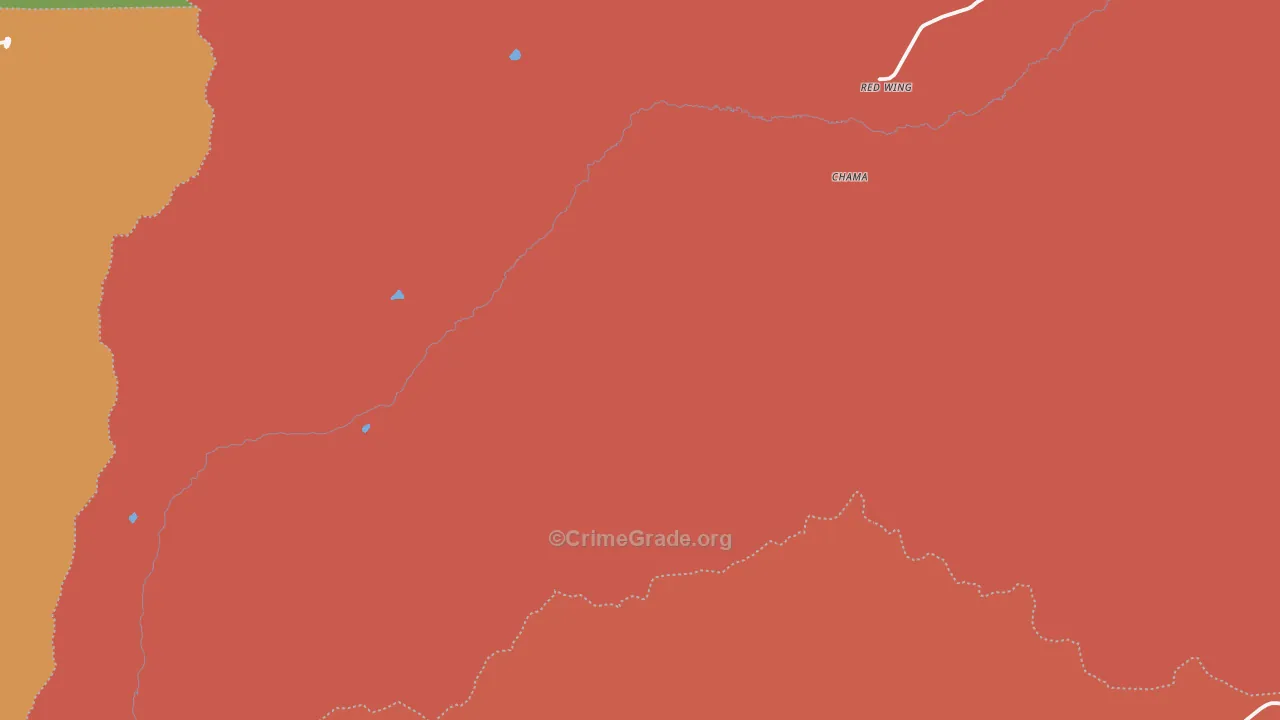 Red Wing, CO Map of Assault Rates