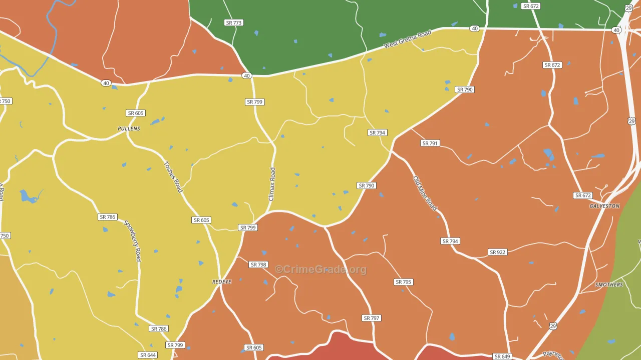 Redeye, VA Map of Assault Rates