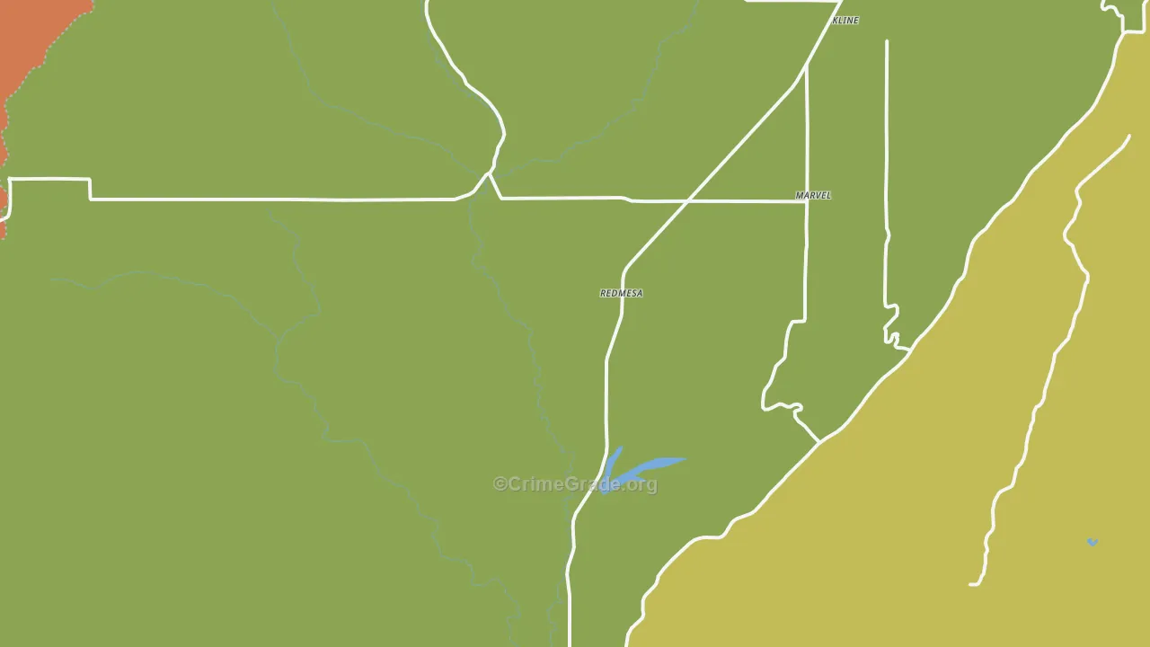 Redmesa, CO Map of Assault Rates