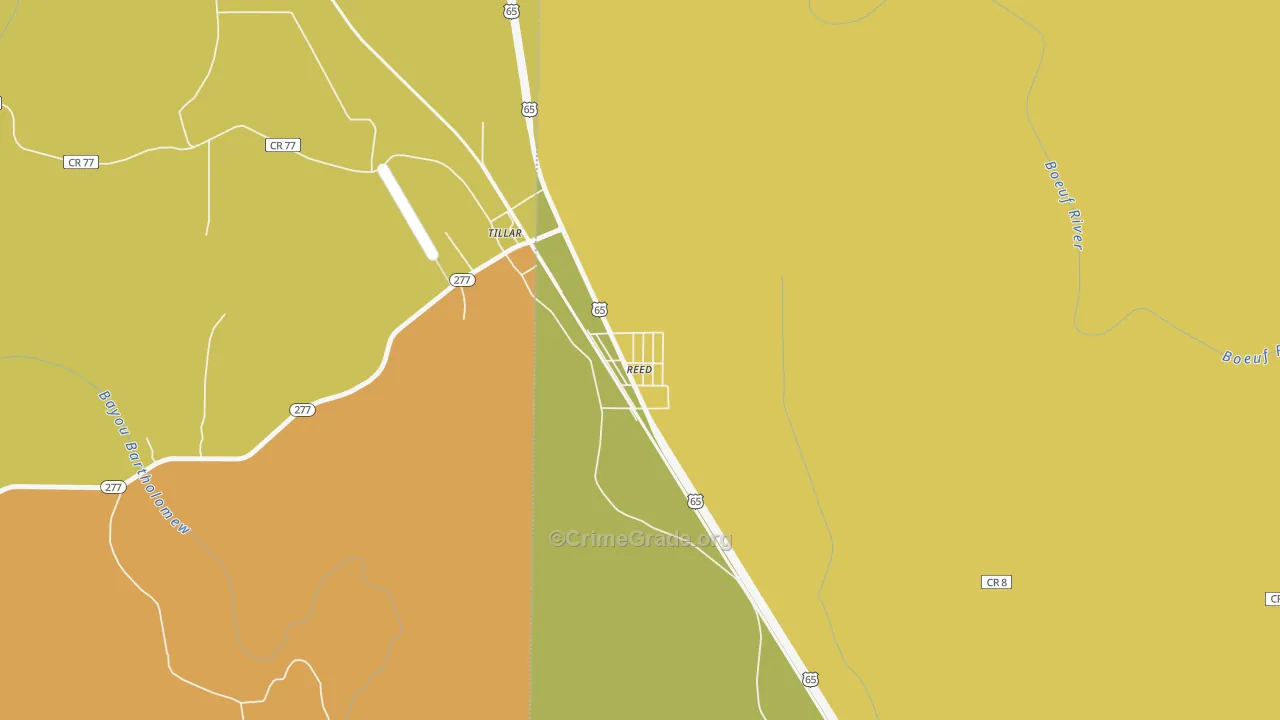 Reed, AR Map of Assault Rates