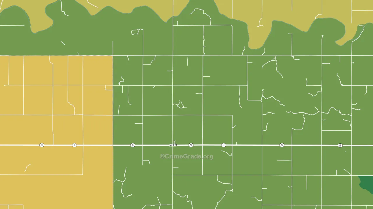 Reed, OK Map of Assault Rates