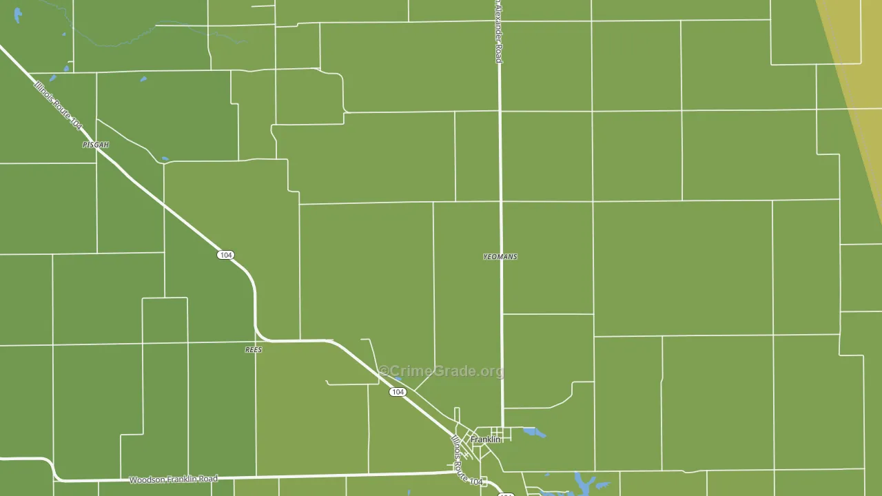 Rees, IL Map of Assault Rates