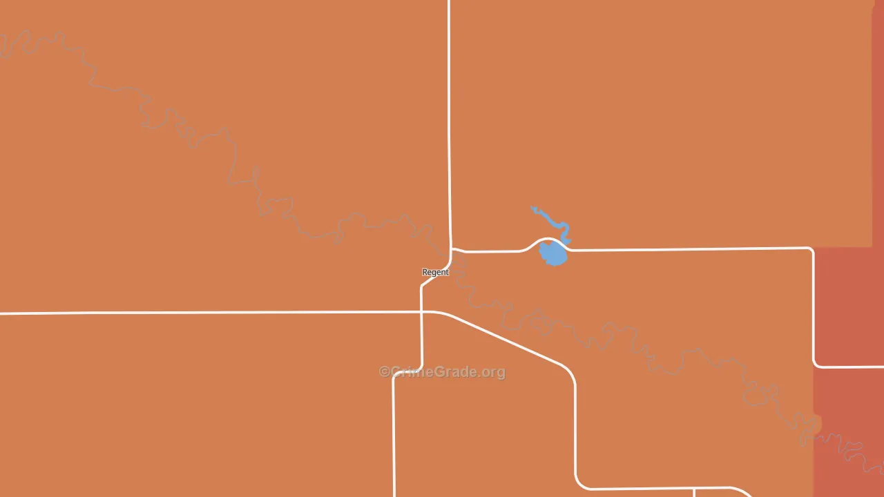 Regent, ND Map of Assault Rates