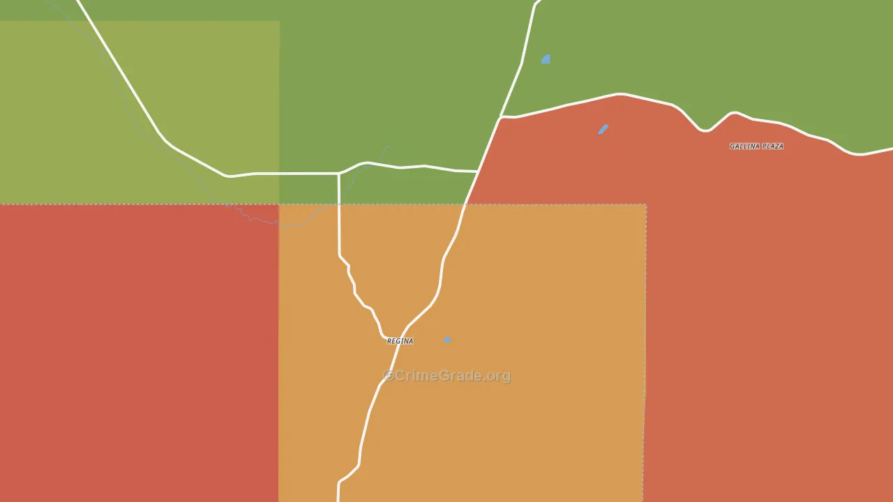 Regina, NM Map of Assault Rates