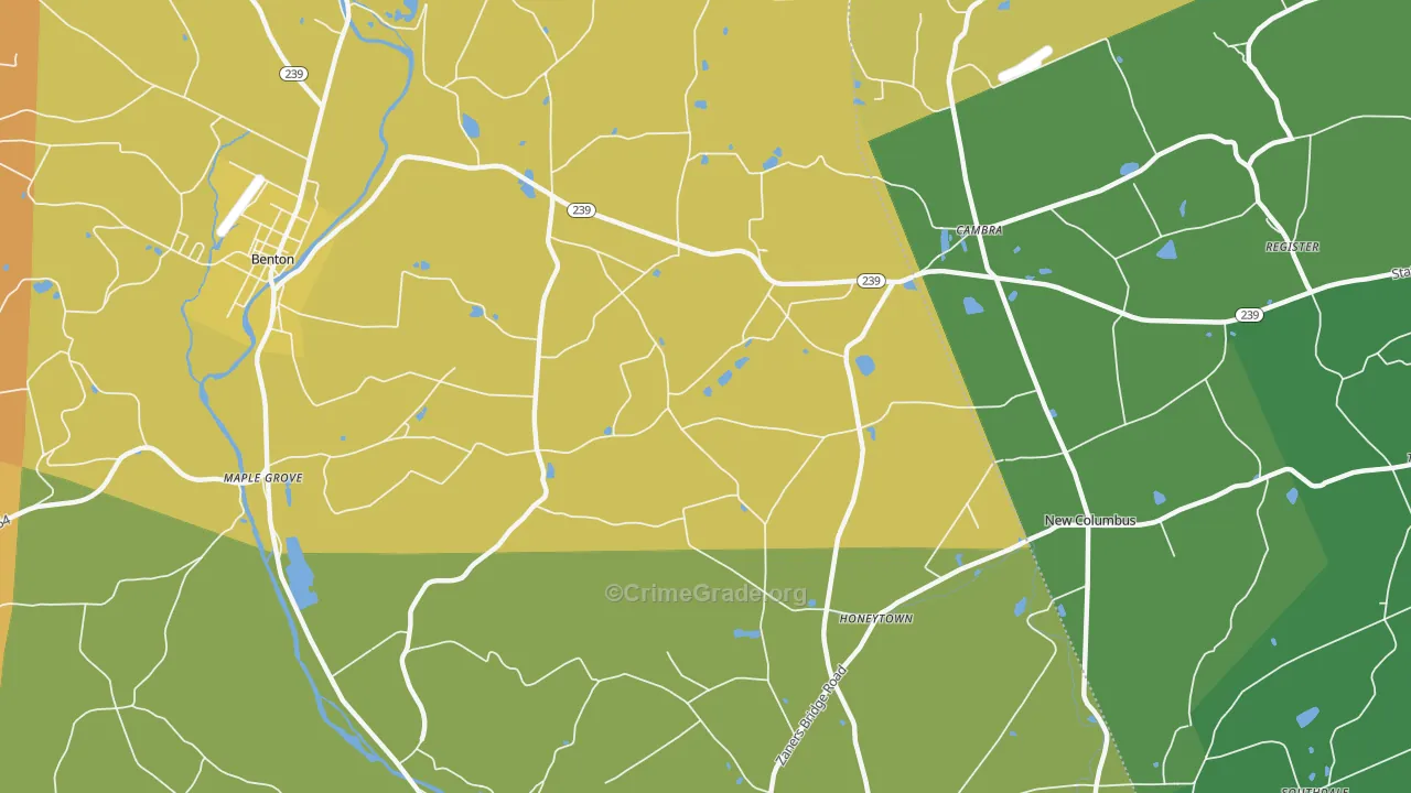 Register, PA Map of Assault Rates