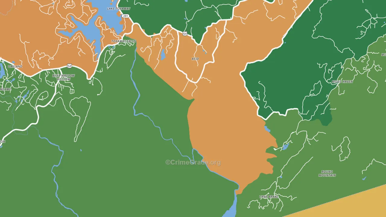 Reid, NC Map of Assault Rates