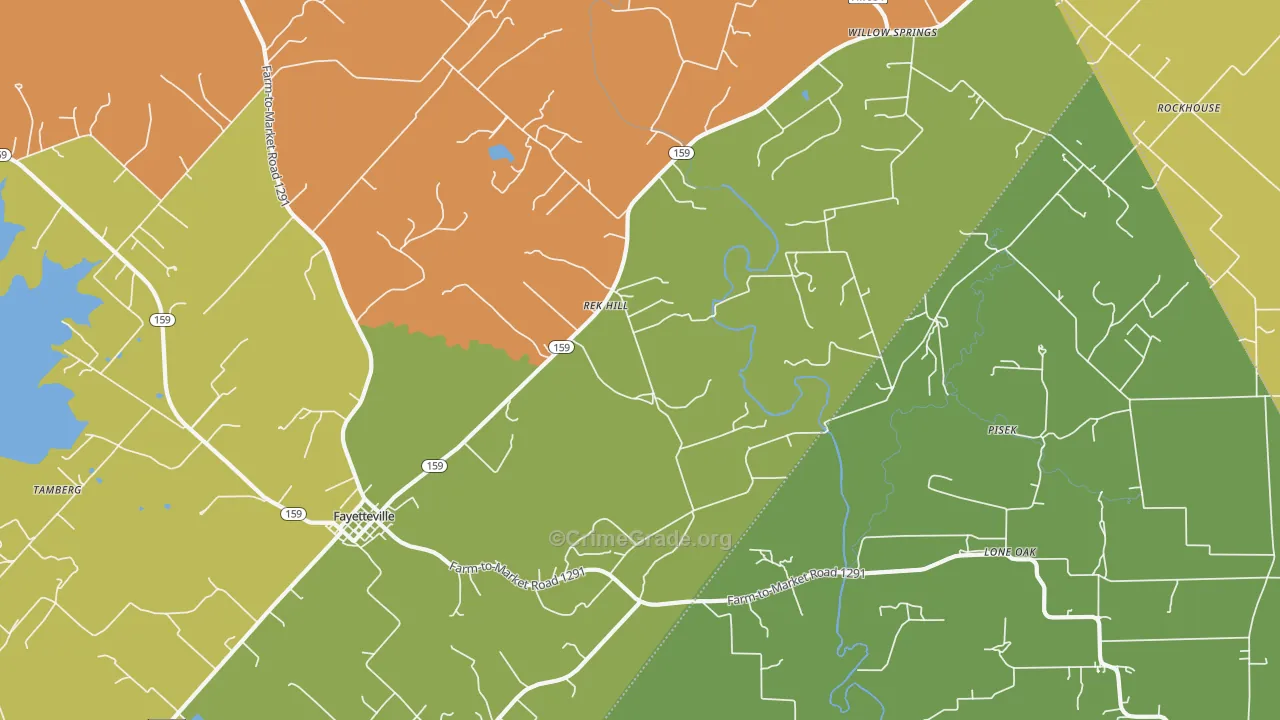 Rek Hill, TX Map of Assault Rates